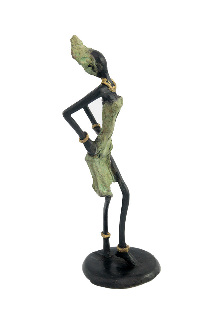 Bronze 25 cm vert n°10 Bronzes d'Afrique
