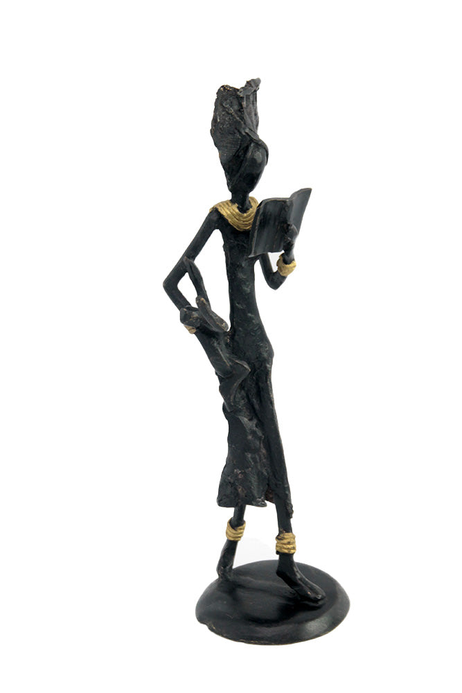 Bronze 25 cm noir n°5 Bronzes d'Afrique