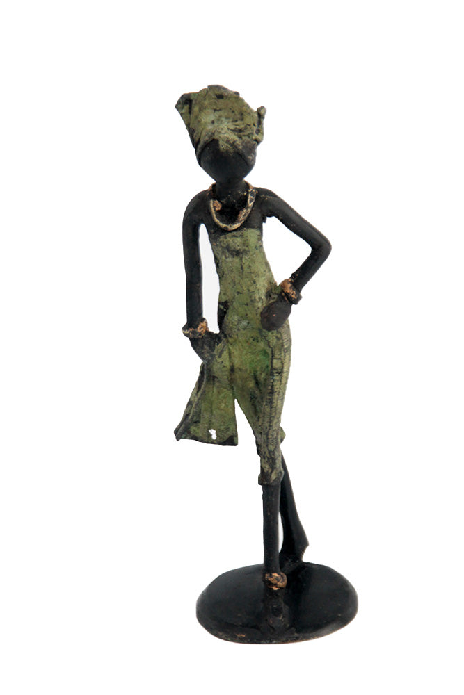 Bronze 15 cm vert n°2 Bronzes d'Afrique