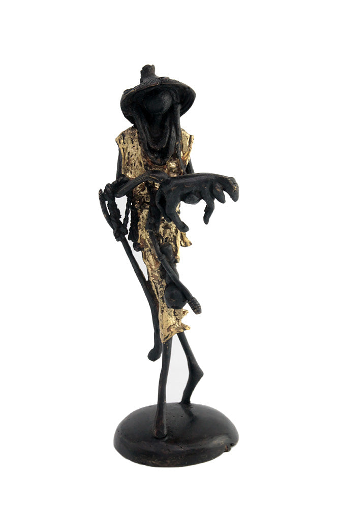 Homme 30 cm doré n°3 Bronzes d'Afrique