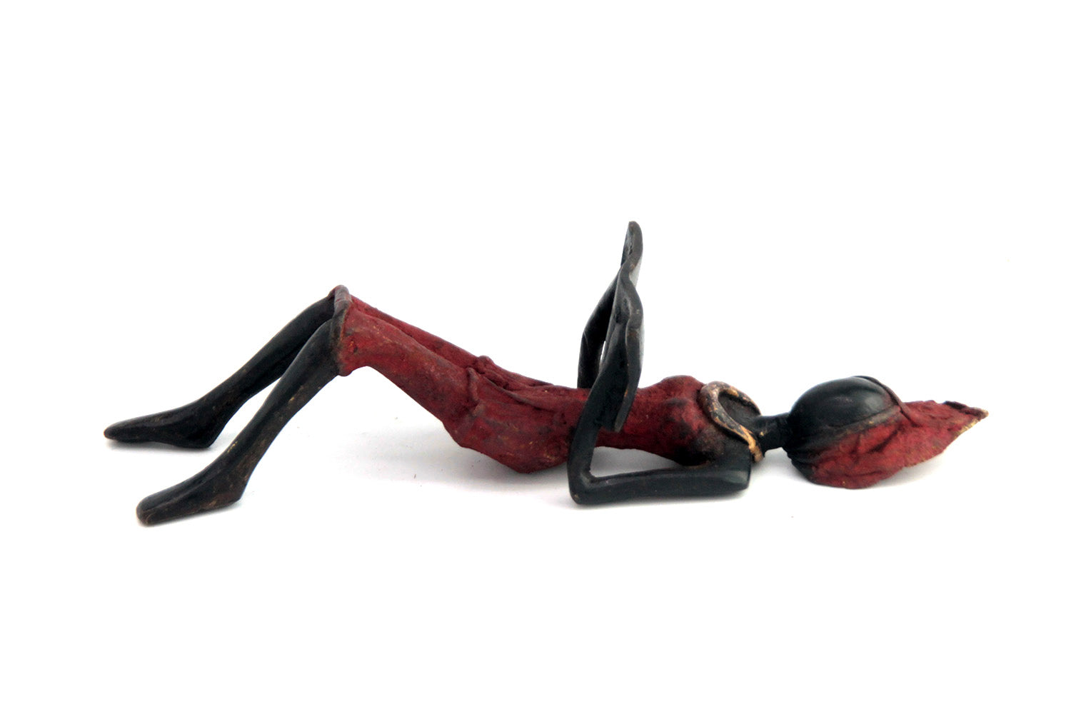 Bronze allongé 20 cm rouge n°7 Bronzes d'Afrique