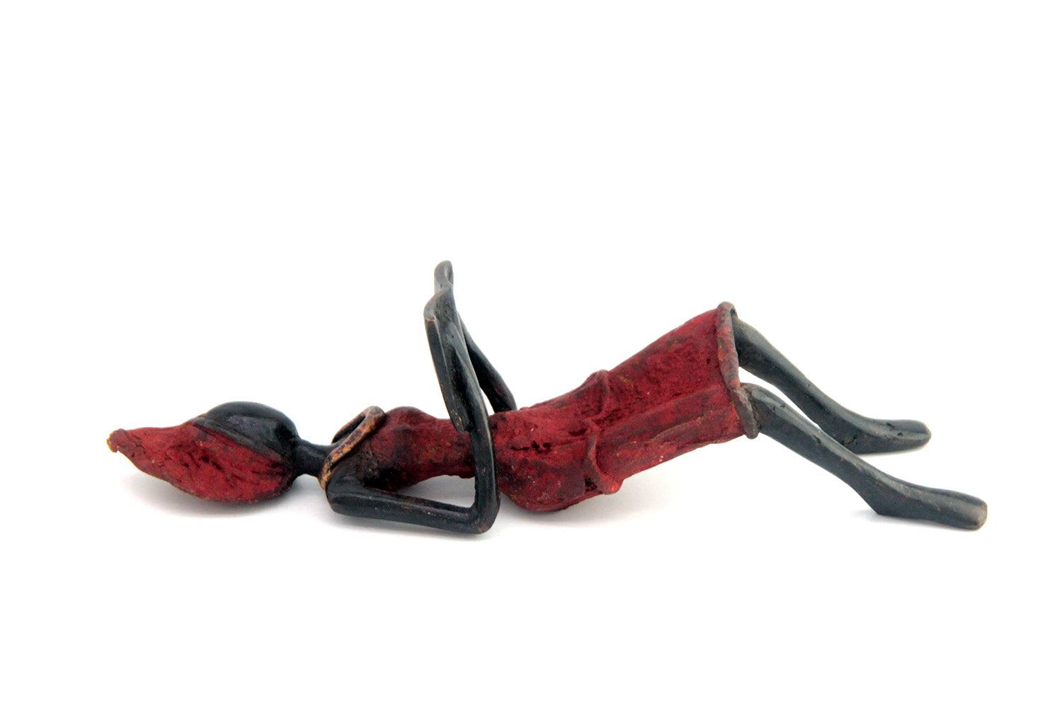 Bronze allongé 20 cm rouge n°7 Bronzes d'Afrique