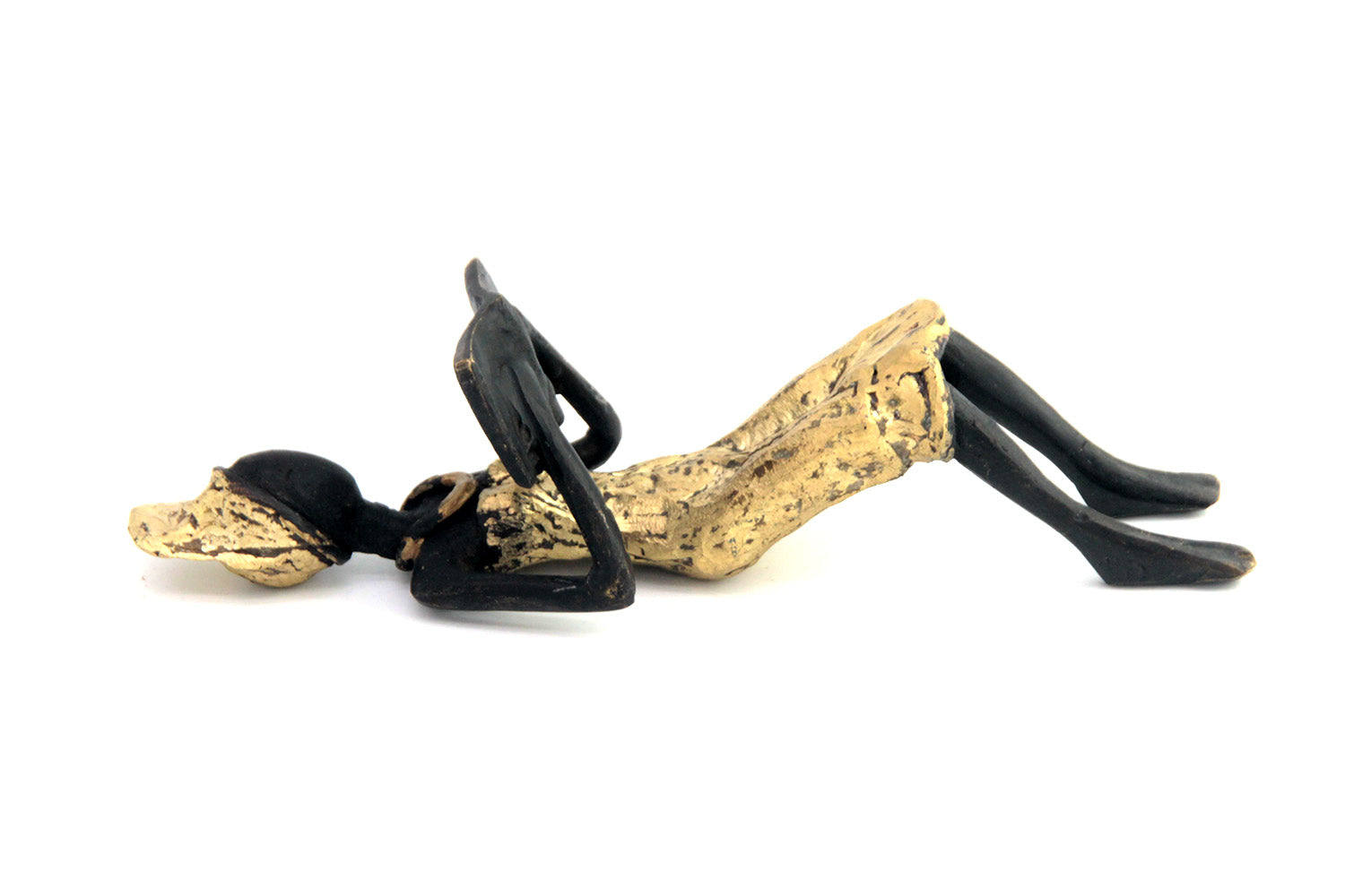 Bronze allongé 20 cm doré n°3 Bronzes d'Afrique