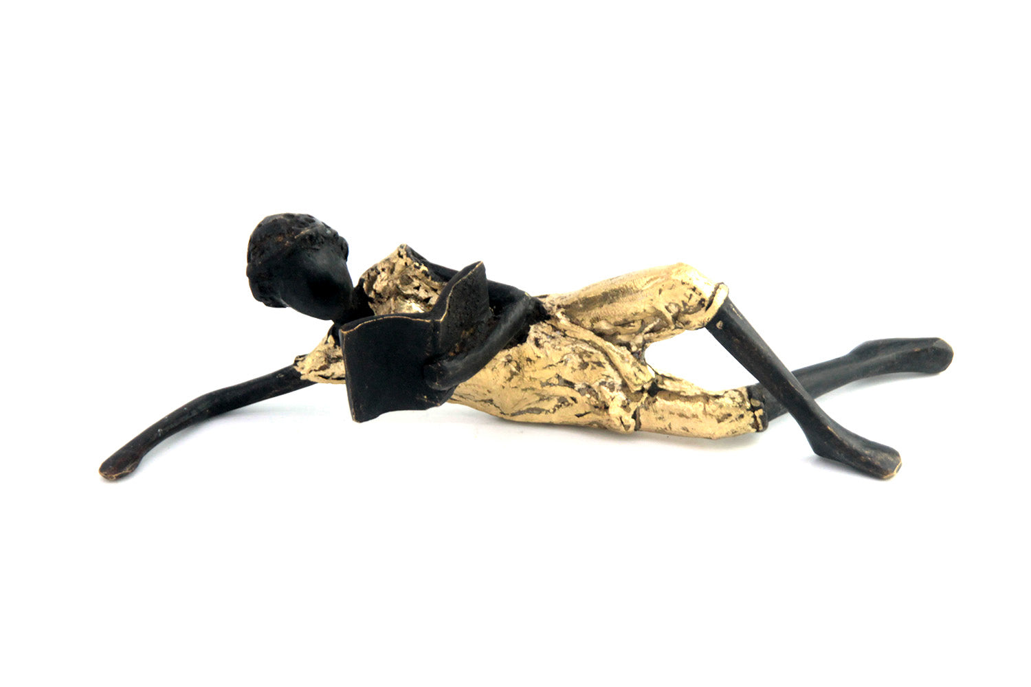 Bronze allongé 20 cm doré n°4 Bronzes d'Afrique