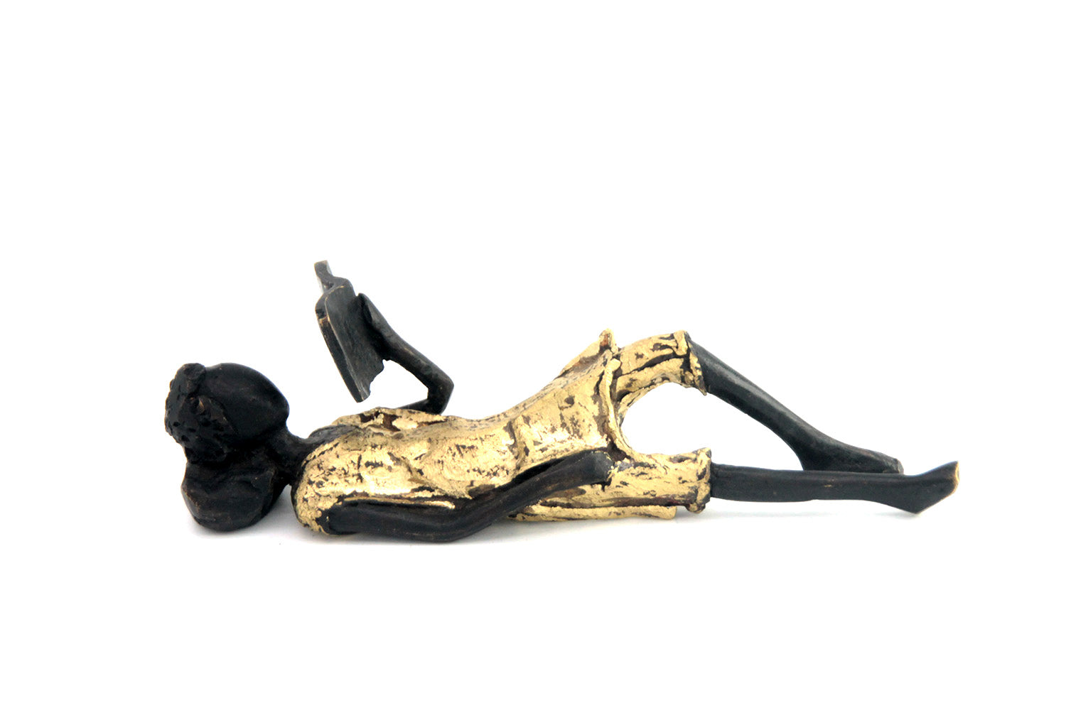 Bronze allongé 20 cm doré n°6 Bronzes d'Afrique