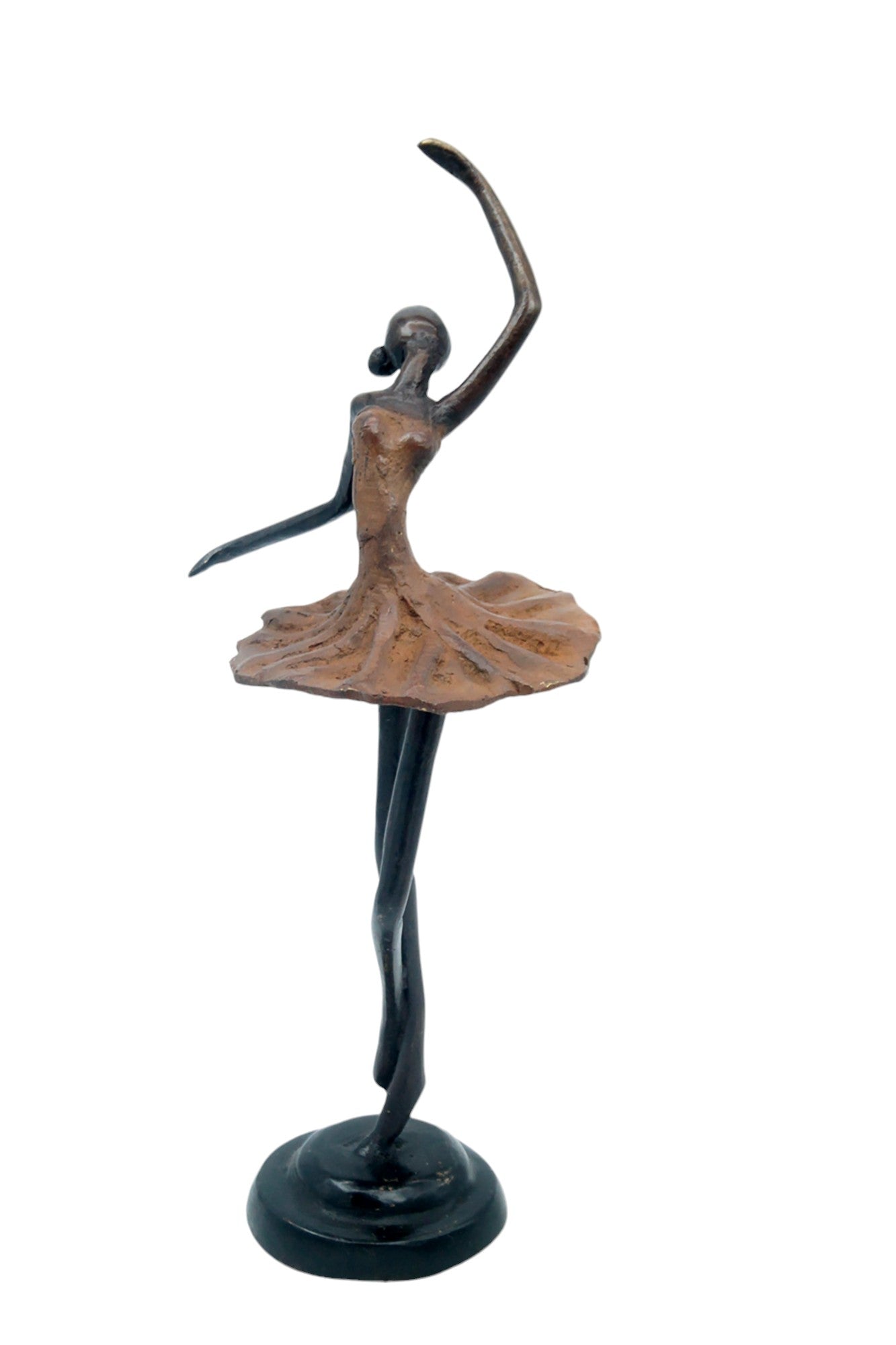 Ballerine 25 cm marron n°4 Bronzes d&#39;Afrique