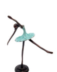 Ballerine 25 cm turquoise n°1 Bronzes d'Afrique