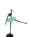 Ballerine 25 cm turquoise n°1 Bronzes d'Afrique