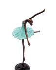 Ballerine 25 cm turquoise n°1 Bronzes d'Afrique