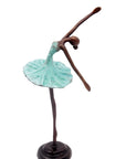 Ballerine 25 cm turquoise n°1 Bronzes d'Afrique