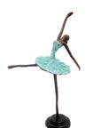 Ballerine 25 cm turquoise n°1 Bronzes d'Afrique