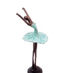 Ballerine 25 cm turquoise n°2 Bronzes d'Afrique