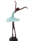 Ballerine 25 cm turquoise n°2 Bronzes d'Afrique