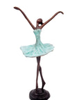 Ballerine 25 cm turquoise n°2 Bronzes d'Afrique