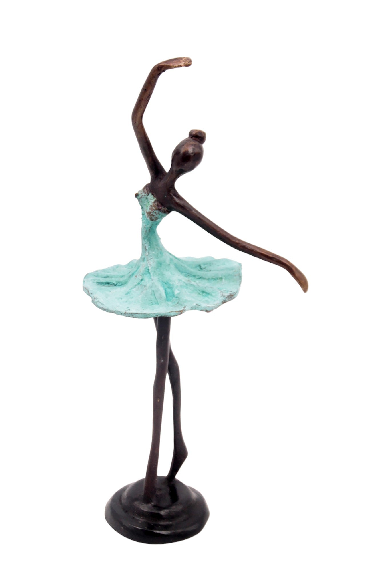 Ballerine 25 cm turquoise n°4 Bronzes d&#39;Afrique