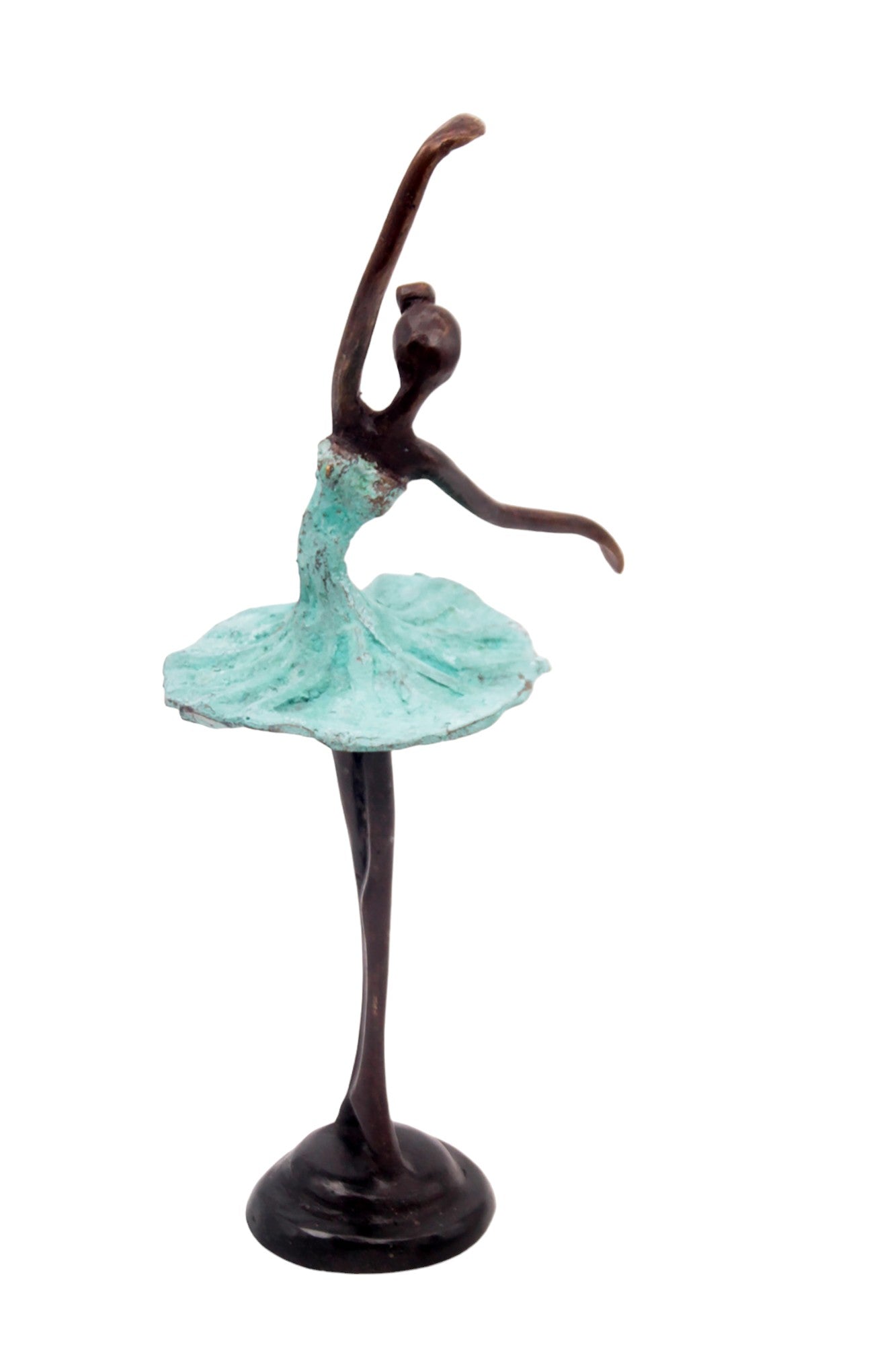 Ballerine 25 cm turquoise n°4 Bronzes d&#39;Afrique