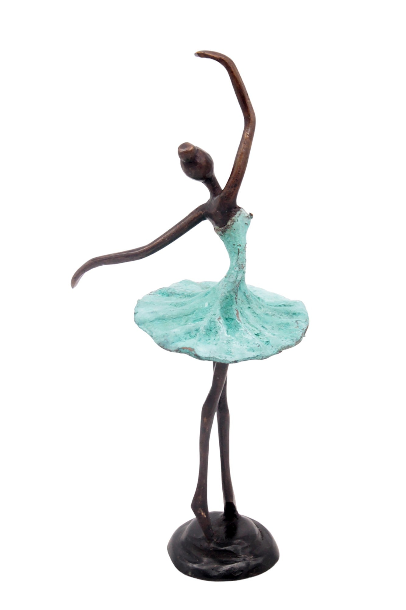 Ballerine 25 cm turquoise n°4 Bronzes d&#39;Afrique