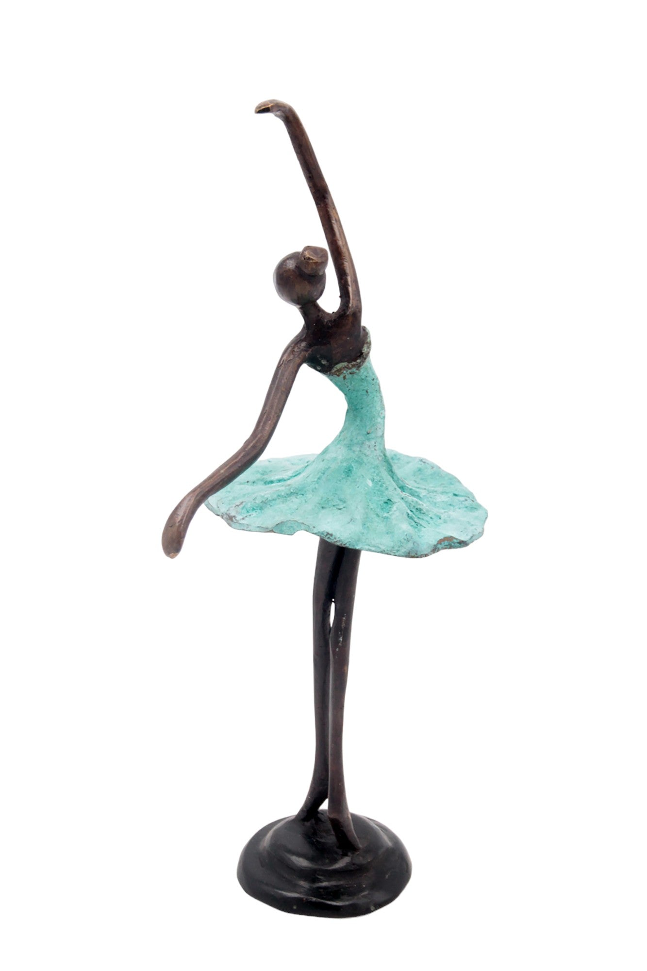 Ballerine 25 cm turquoise n°4 Bronzes d&#39;Afrique