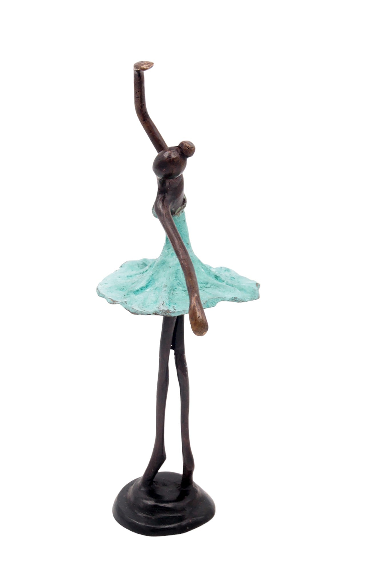 Ballerine 25 cm turquoise n°4 Bronzes d&#39;Afrique