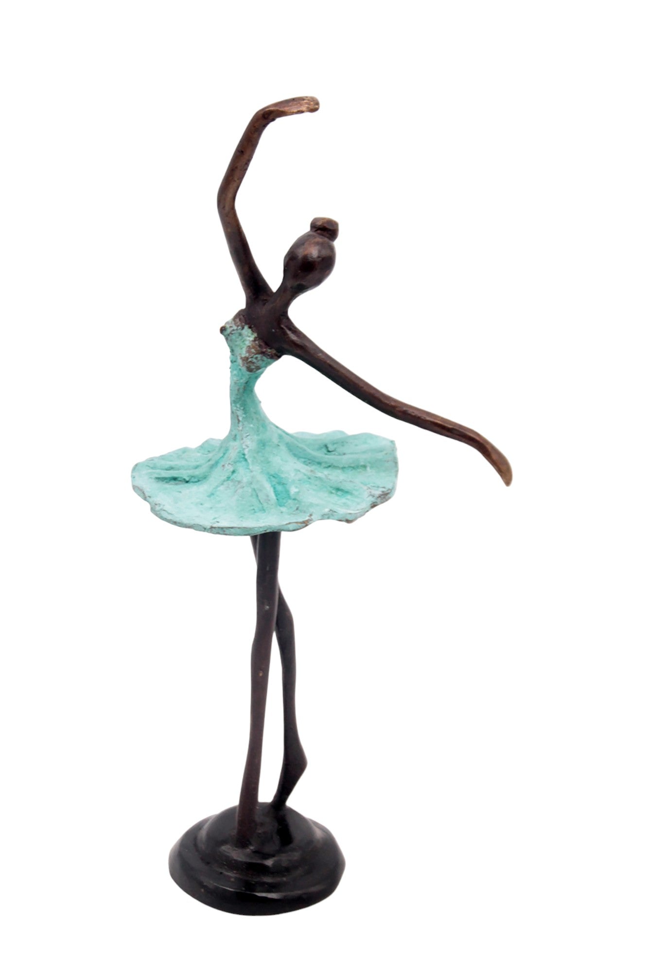 Ballerine 25 cm turquoise n°4 Bronzes d&#39;Afrique