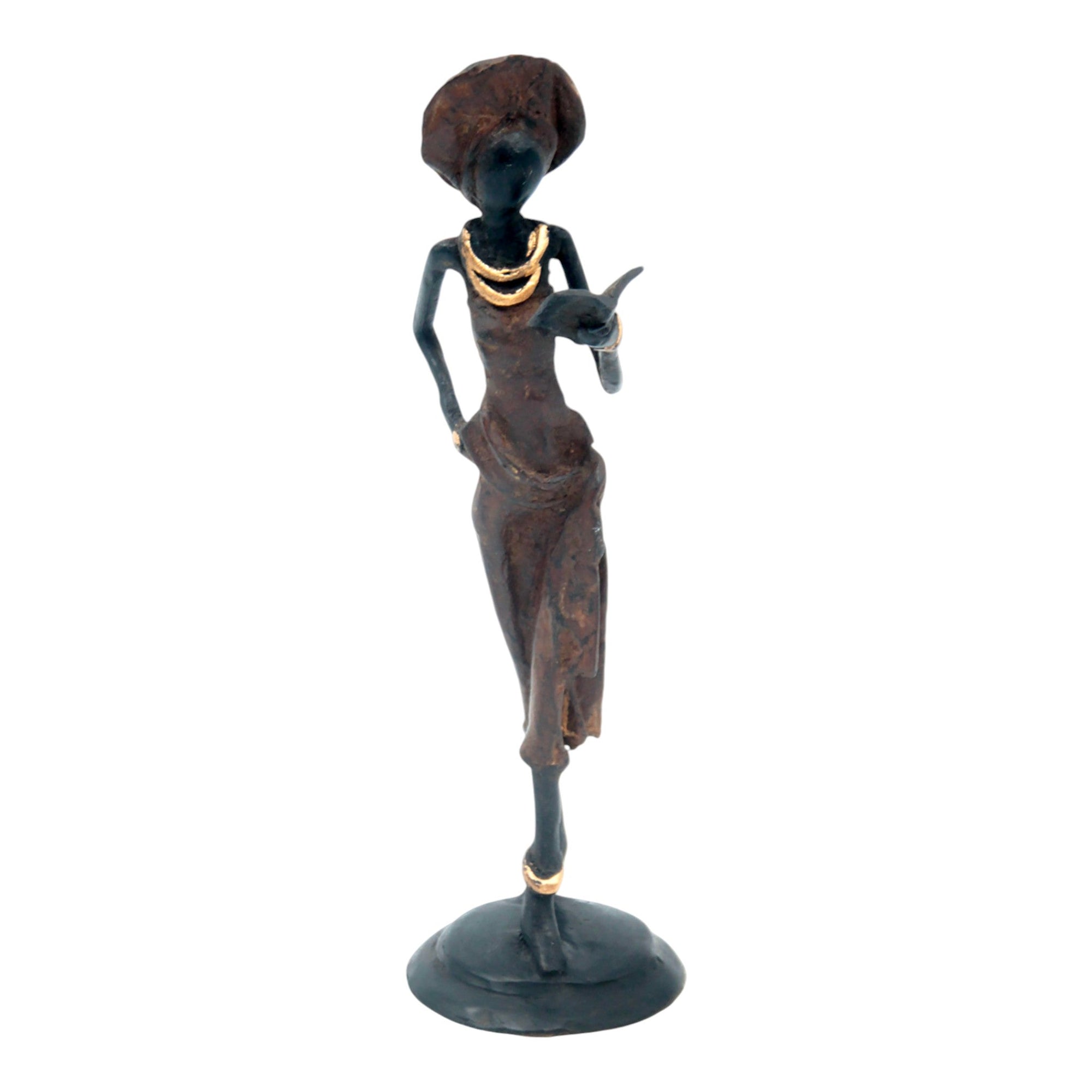 Bronze 20 cm marron n°1 Bronzes d'Afrique