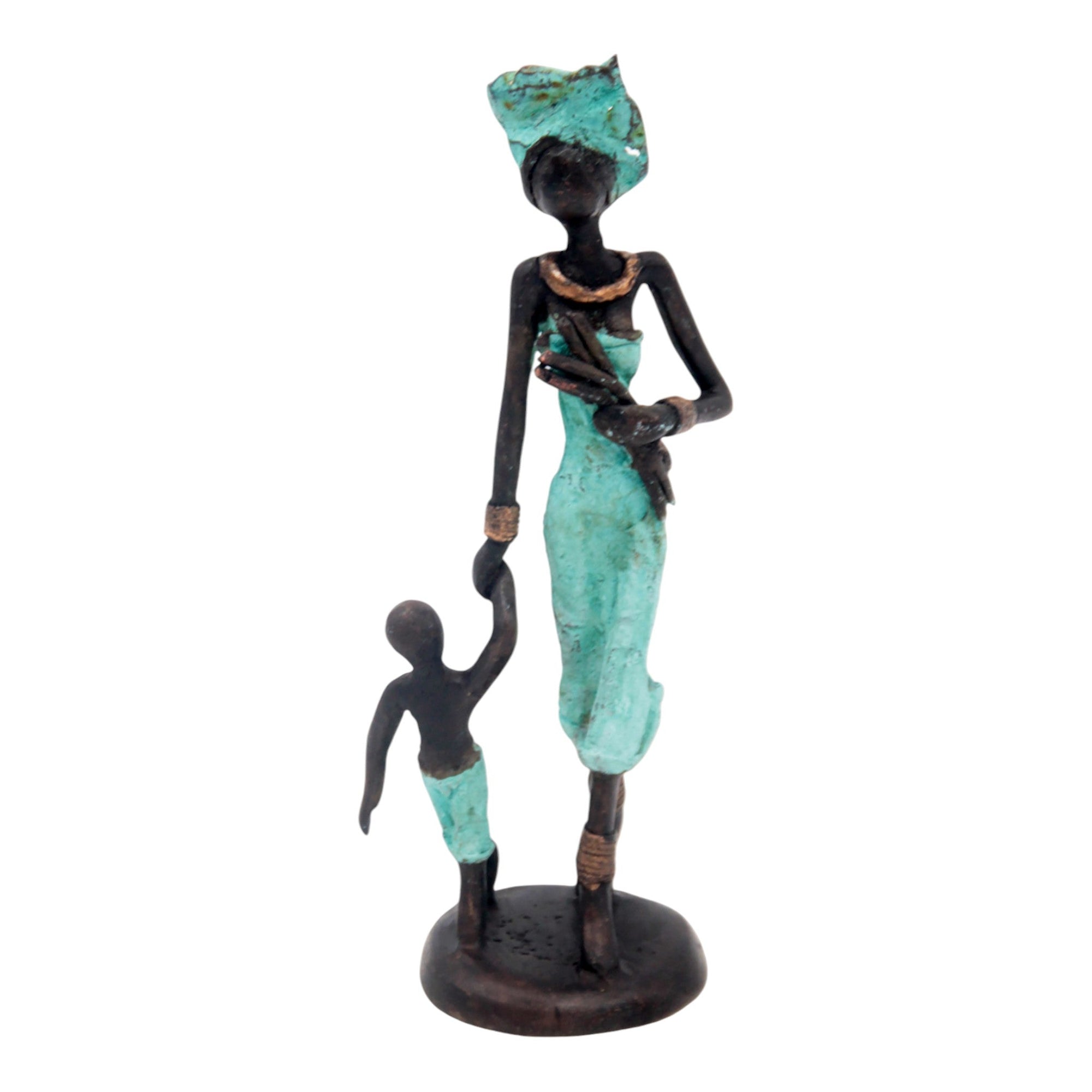 Bronze 20 cm turquoise n°14 Bronzes d'Afrique