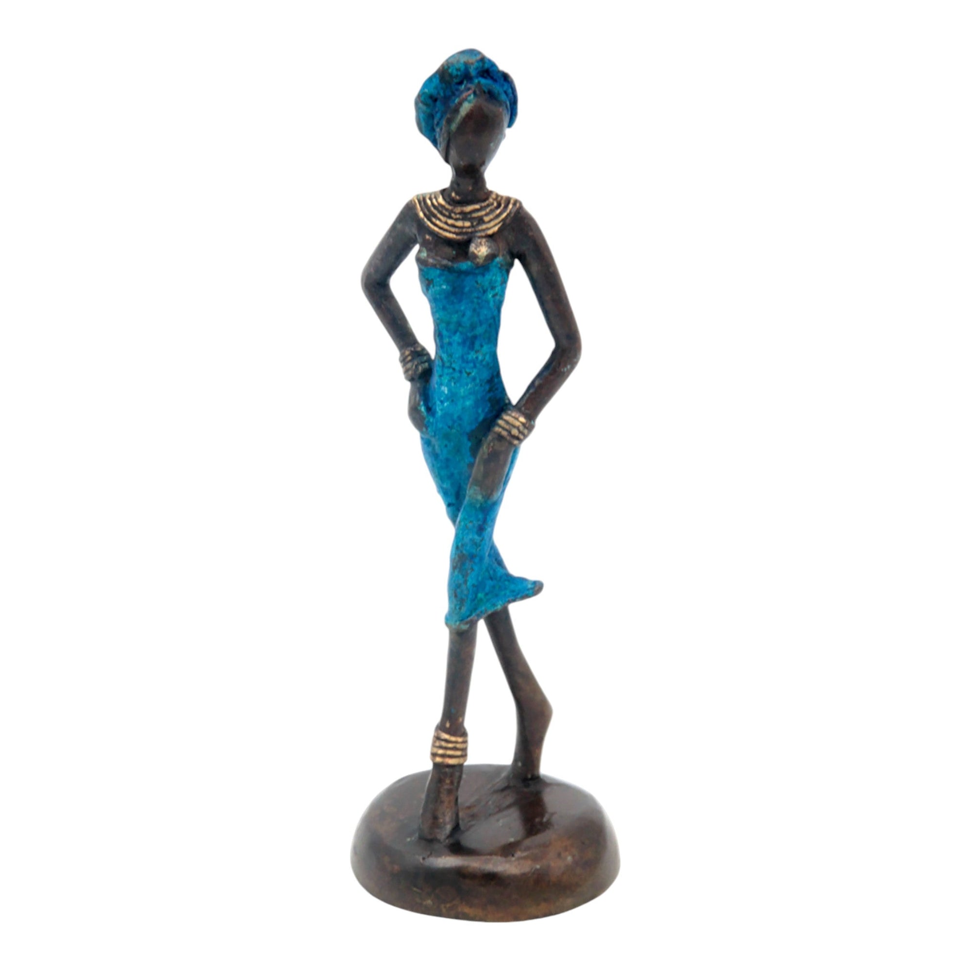 Bronze 15 cm bleu n°37 Bronzes d'Afrique