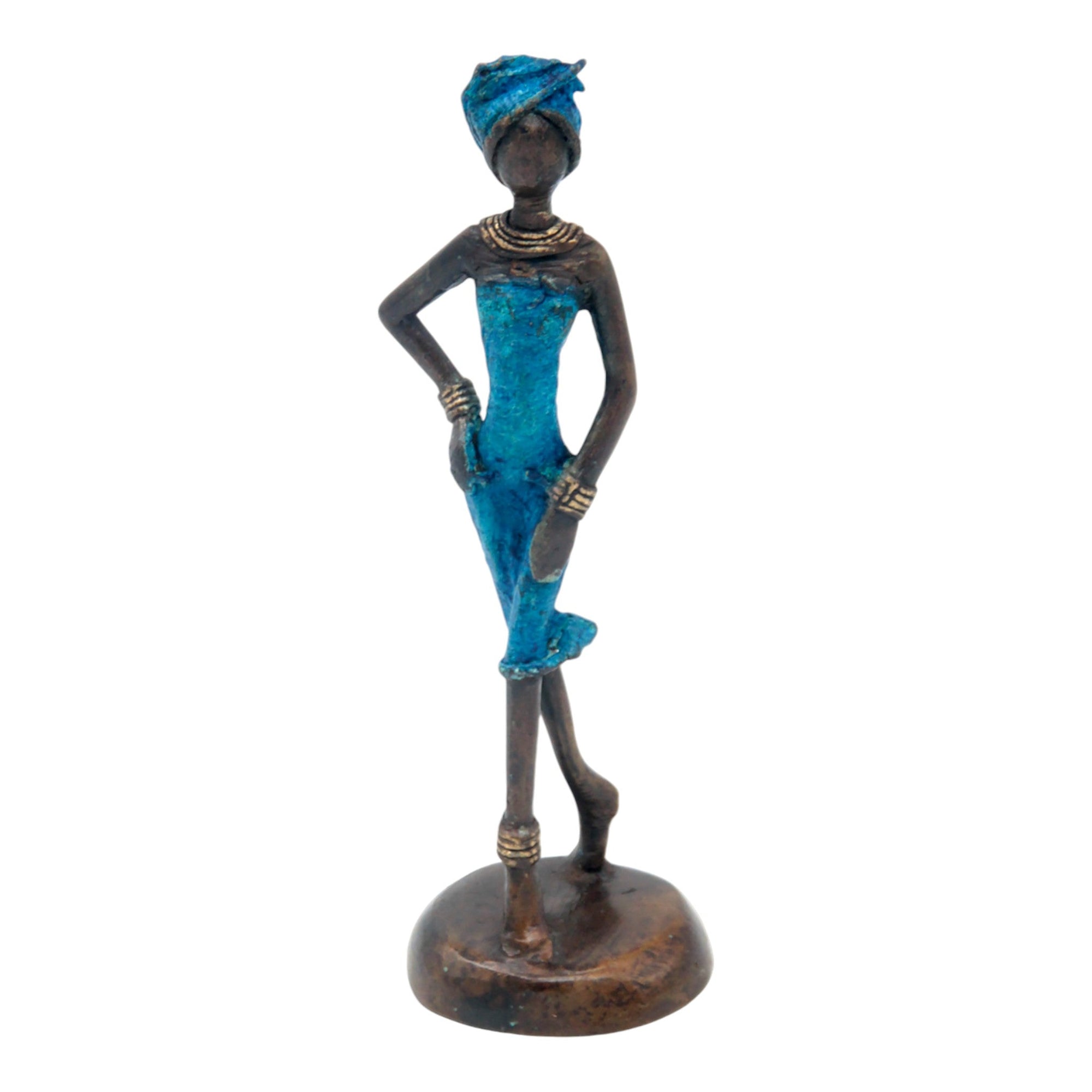 Bronze 15 cm bleu n°40 Bronzes d'Afrique