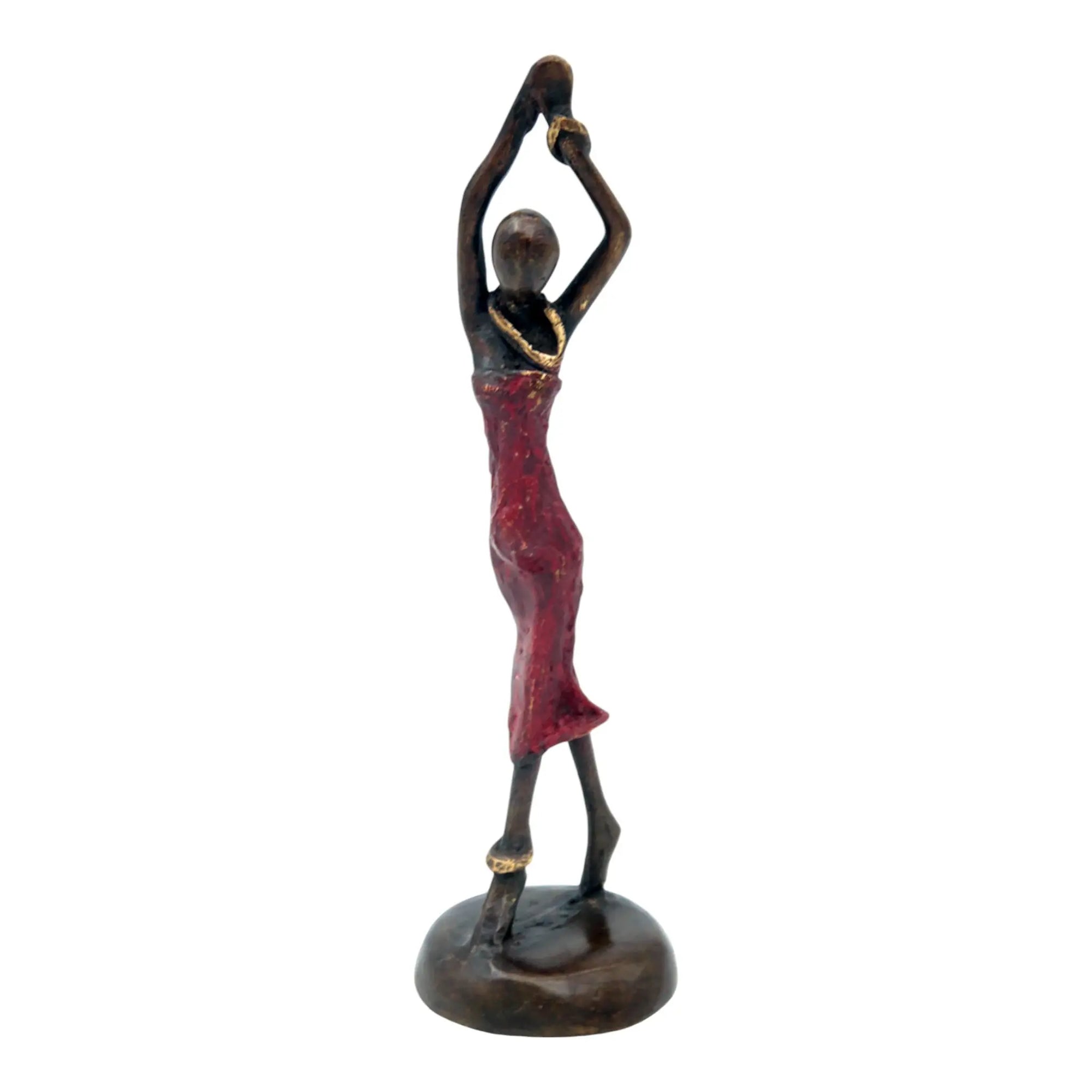 Bronze 15 cm rouge n°1 Bronzes d&#39;Afrique