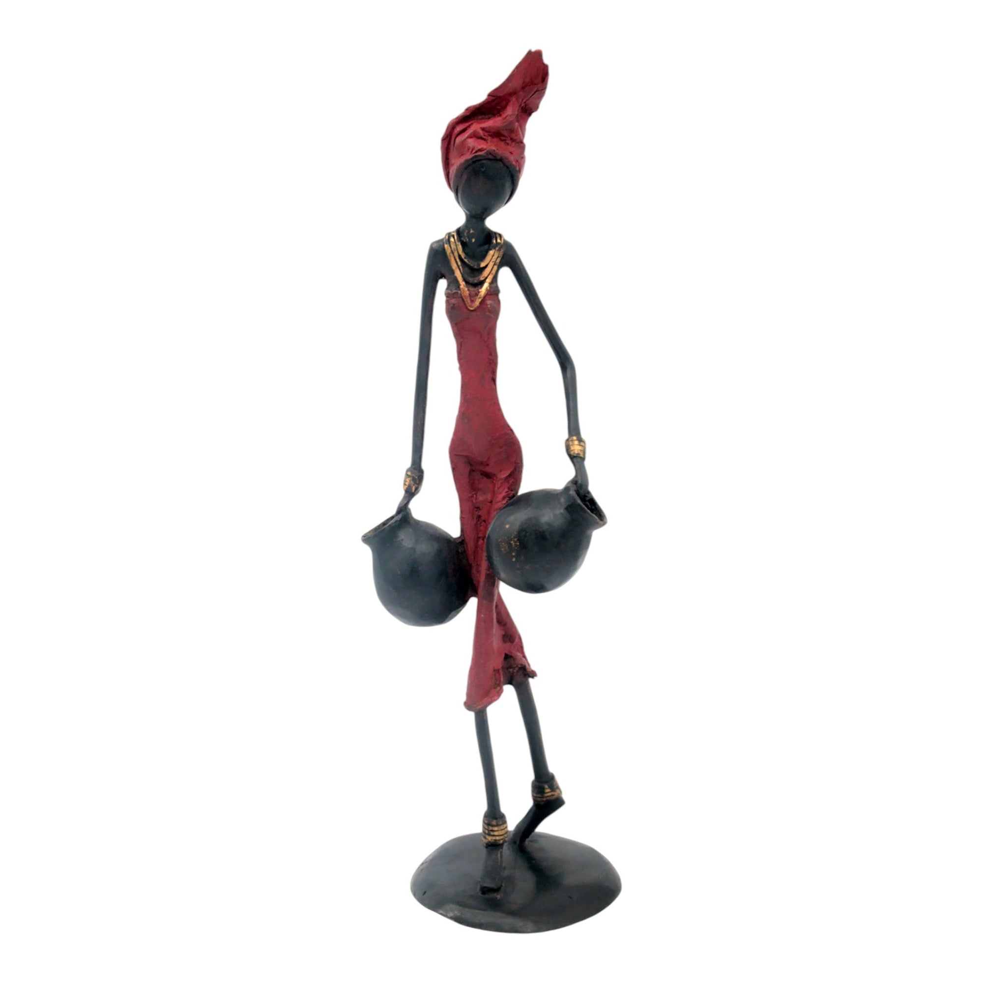 Bronze 35 cm rouge n°19 Bronzes d&#39;Afrique