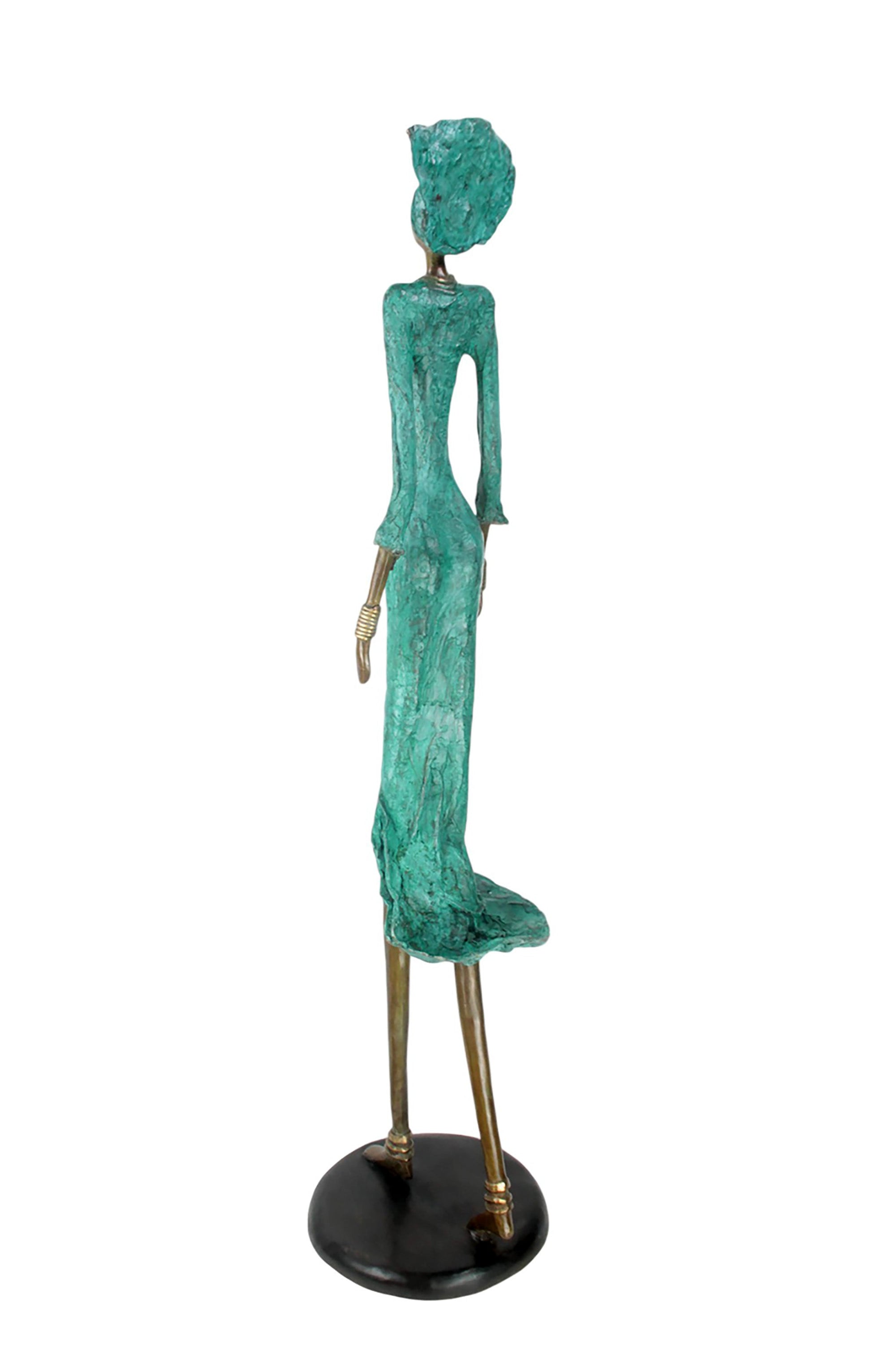 Bronze Issouf 120 cm vert n°1 Bronzes d'Afrique