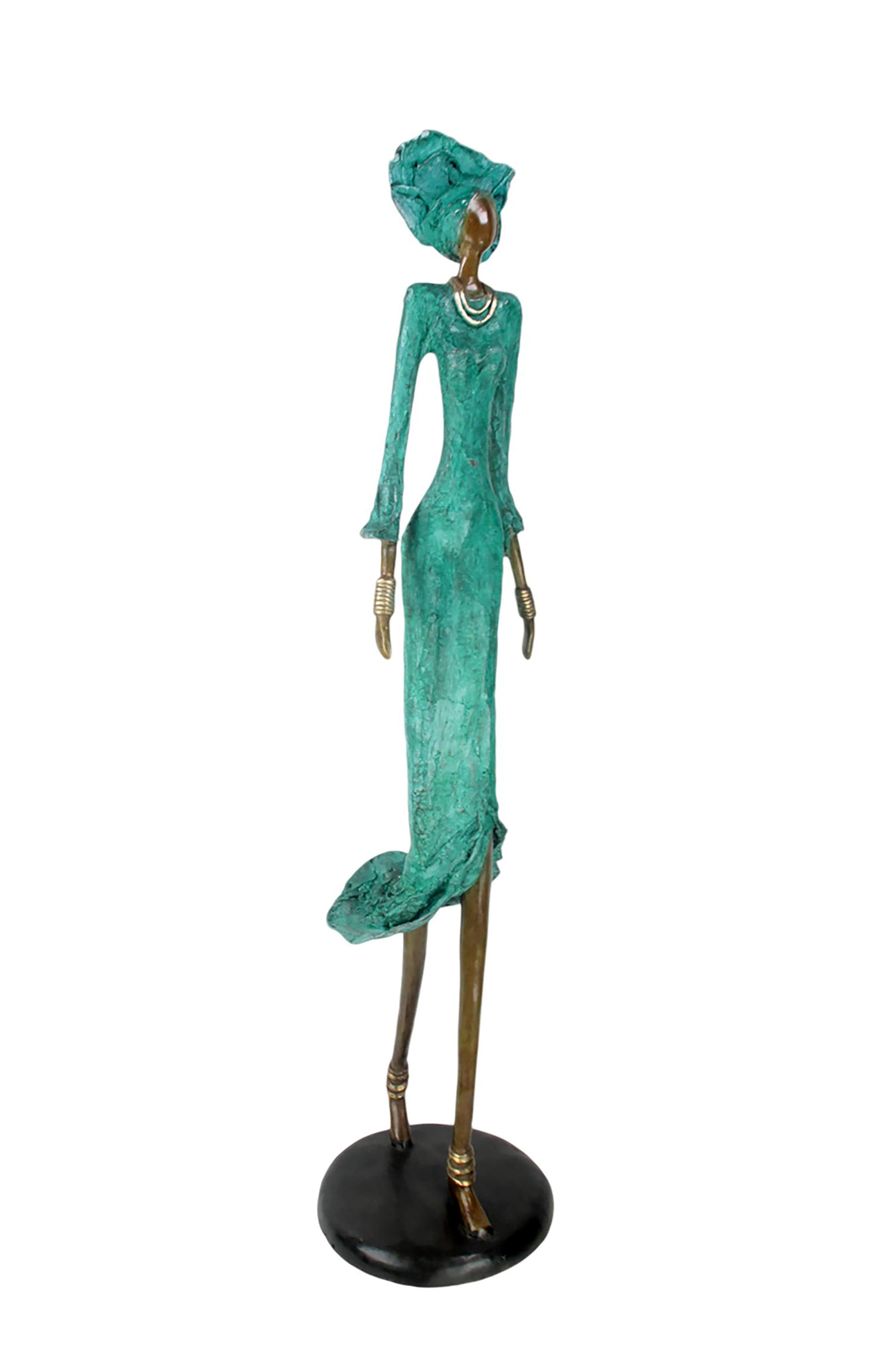 Bronze Issouf 120 cm vert n°1 Bronzes d&#39;Afrique