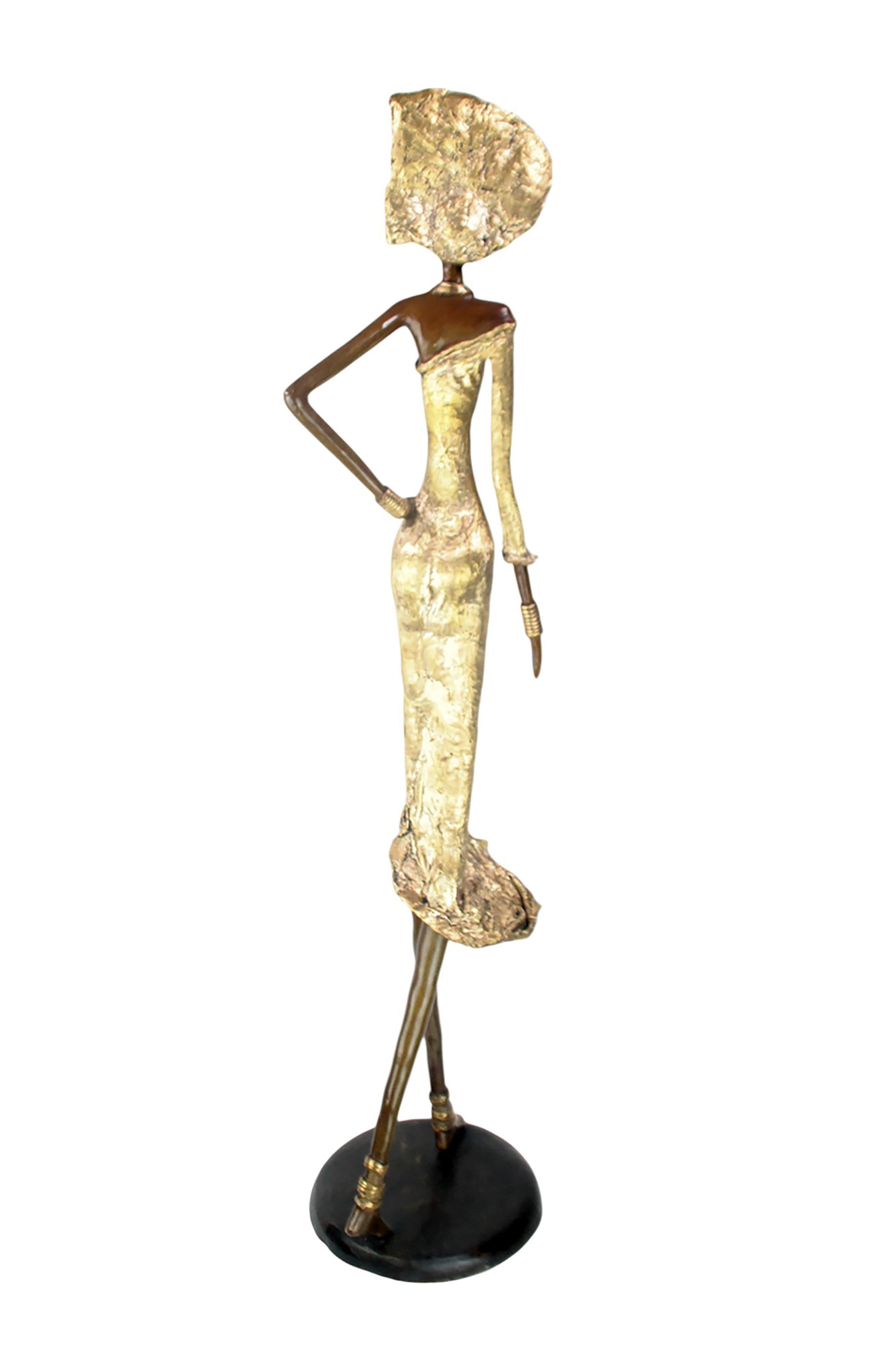 Bronze Issouf 120 cm doré n°1 Bronzes d'Afrique