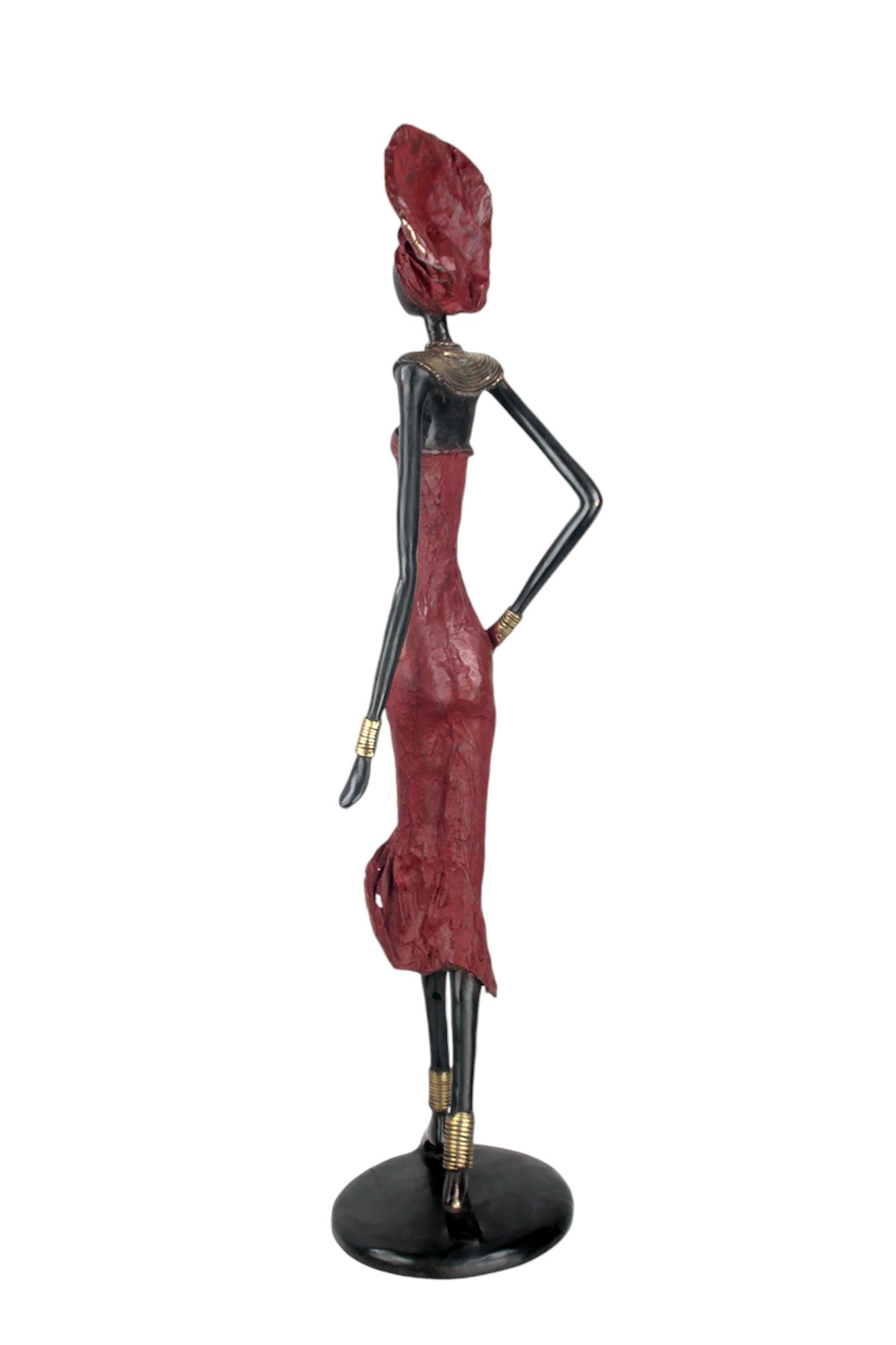 Bronze Issouf 70 cm rouge n°2 Bronzes d'Afrique