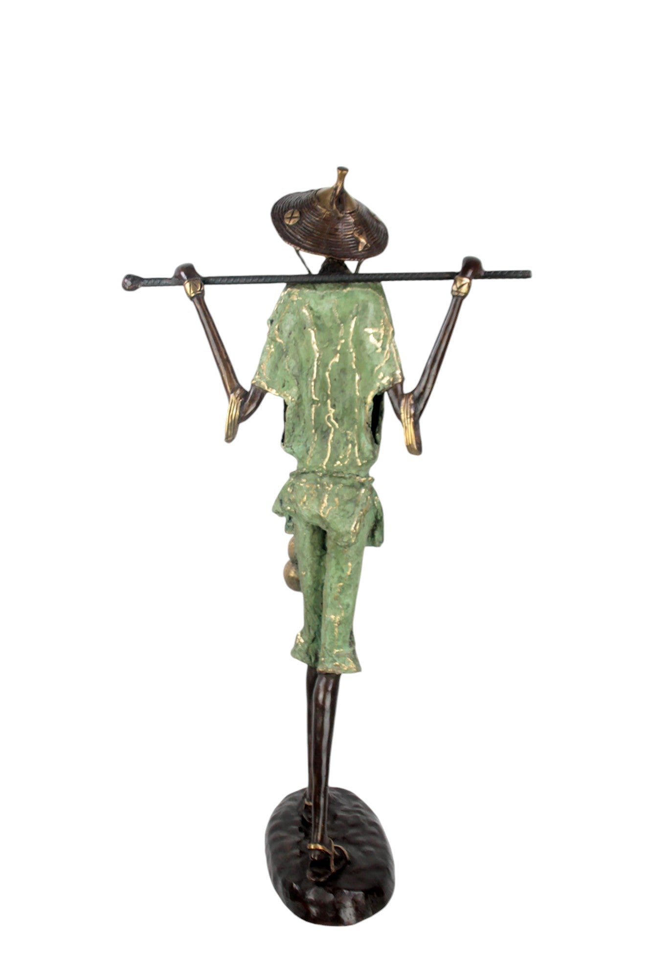 Bronze Issouf Berger Dogon 80 cm vert n°1 Bronzes d&#39;Afrique