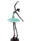 Ballerine 25 cm turquoise n°3 Bronzes d'Afrique