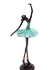 Ballerine 25 cm turquoise n°3 Bronzes d'Afrique