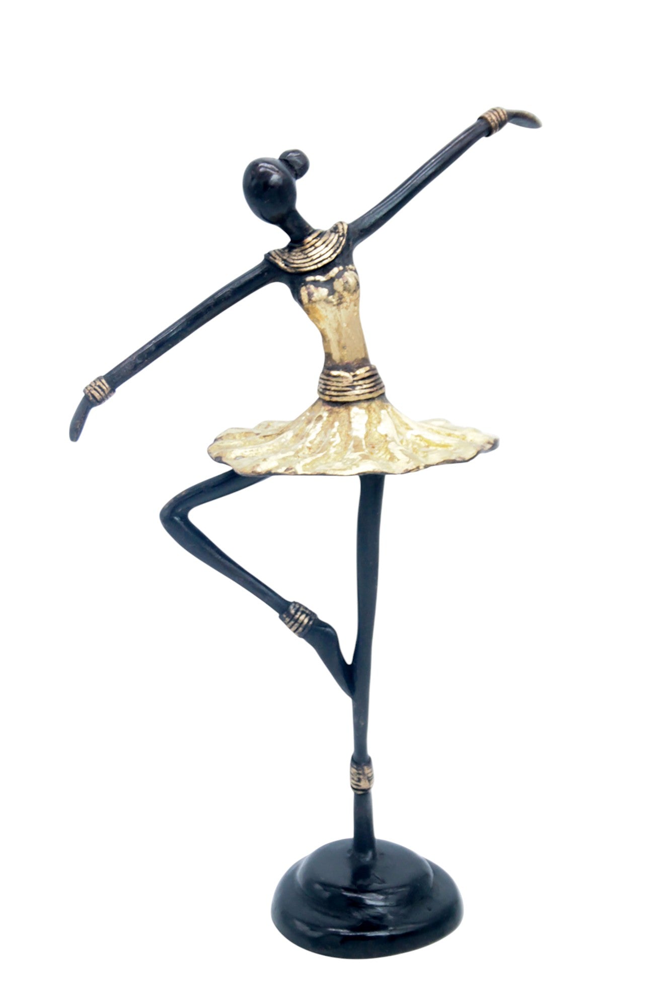 Ballerine 25 cm doré n°1 Bronzes d'Afrique