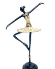 Ballerine 25 cm doré n°1 Bronzes d'Afrique
