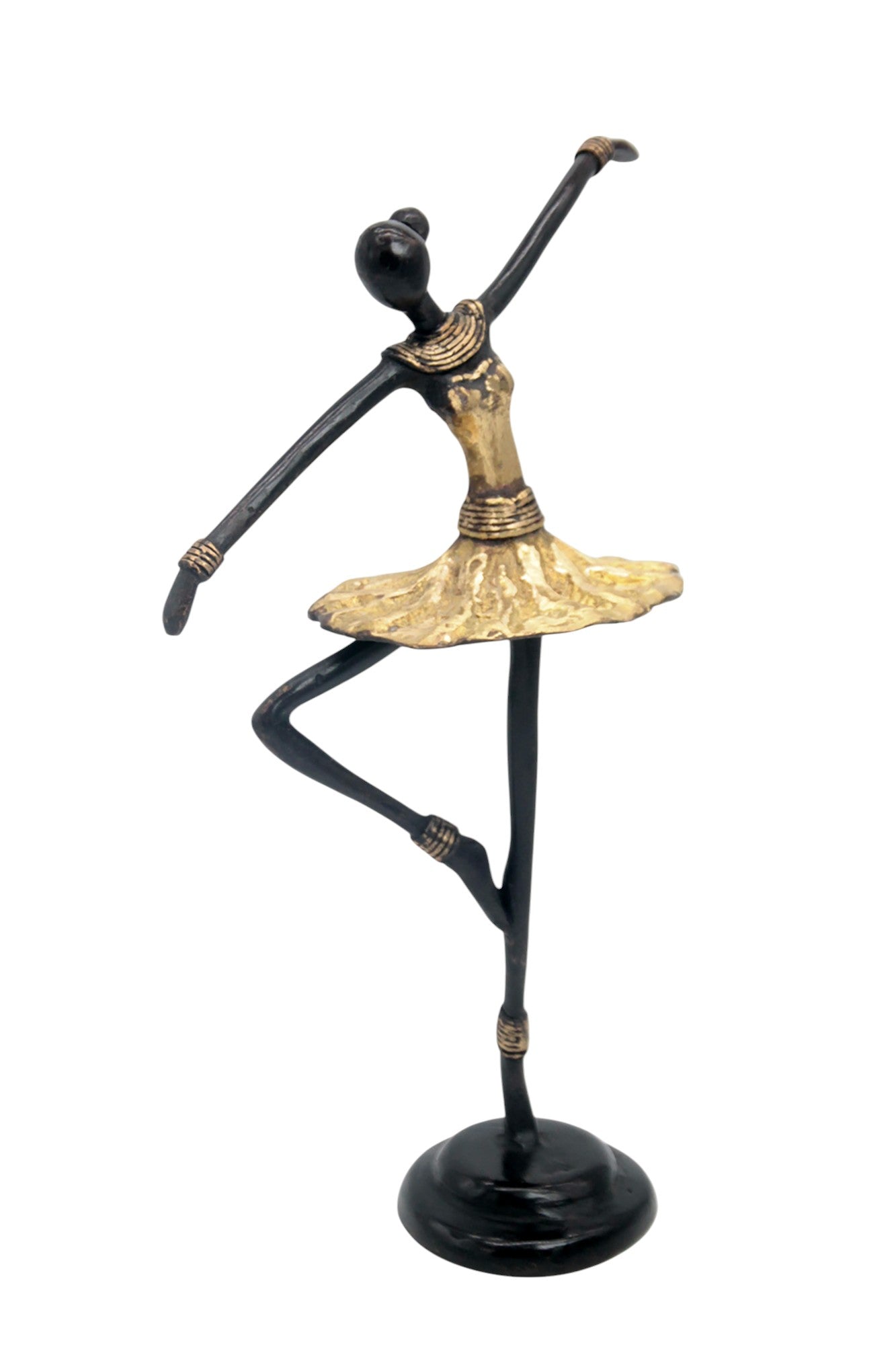 Ballerine 25 cm doré n°1 Bronzes d'Afrique