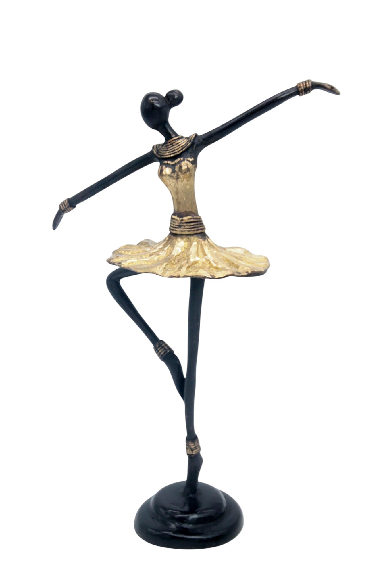Ballerine 25 cm doré n°1 Bronzes d'Afrique