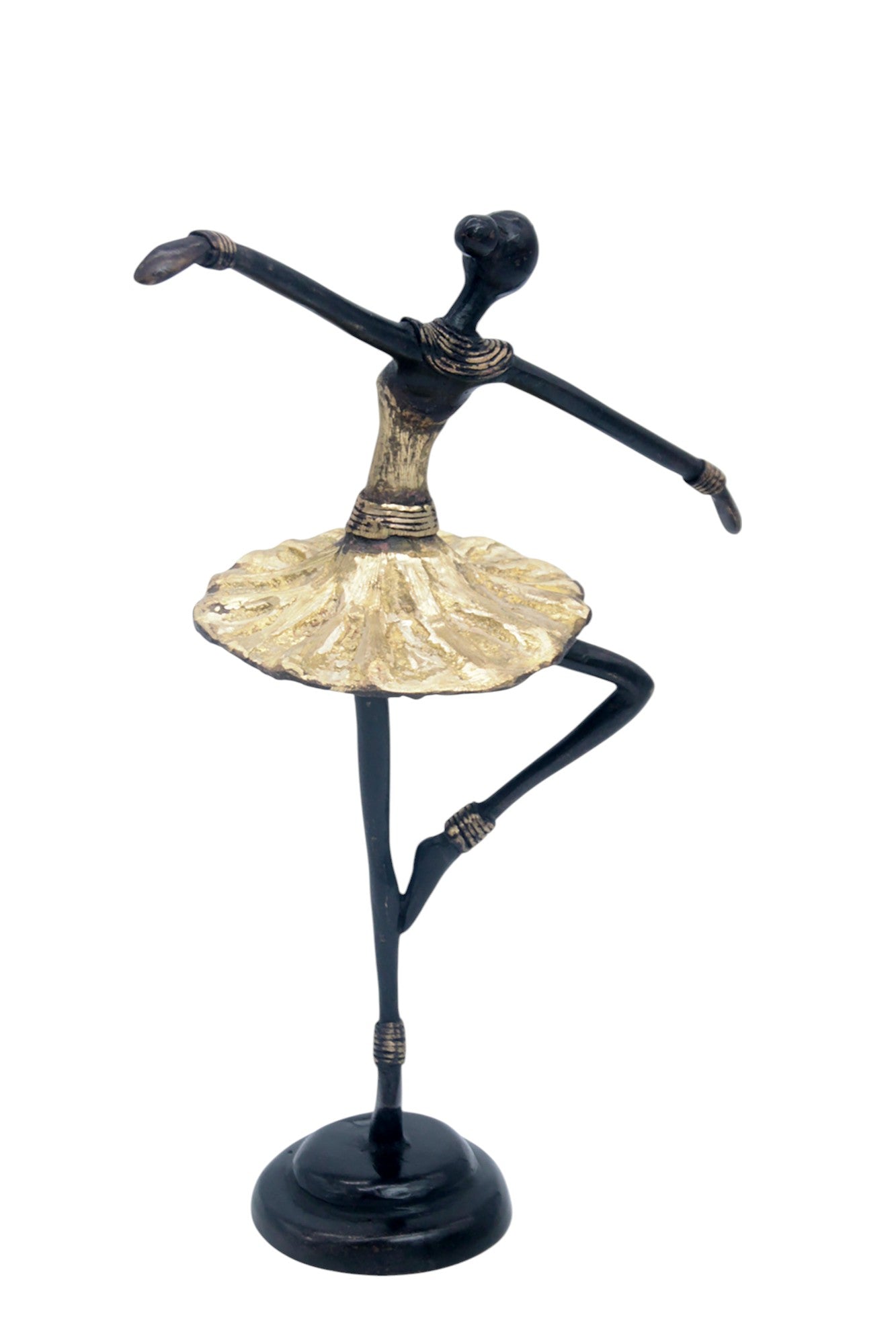 Ballerine 25 cm doré n°1 Bronzes d'Afrique