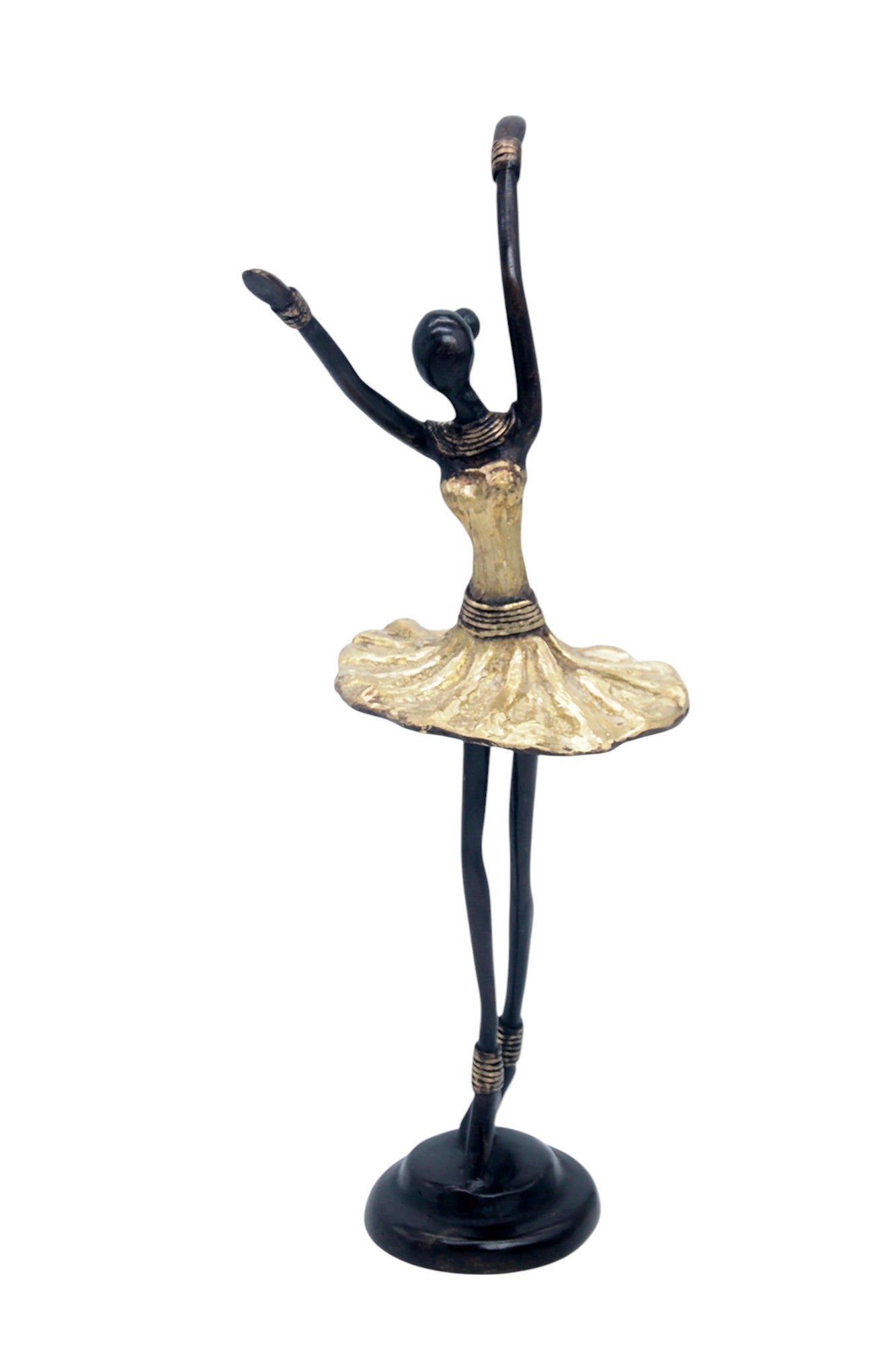 Ballerine 25 cm doré n°2 Bronzes d'Afrique