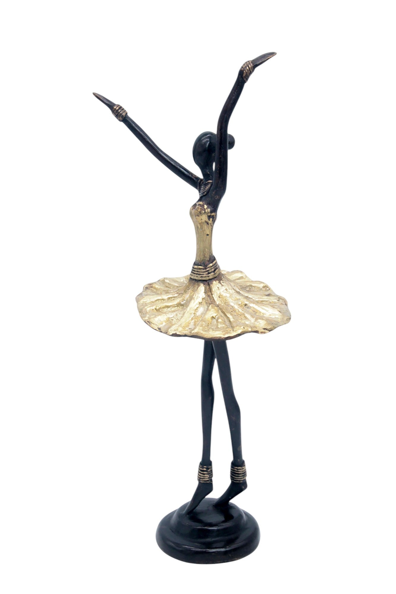 Ballerine 25 cm doré n°2 Bronzes d'Afrique