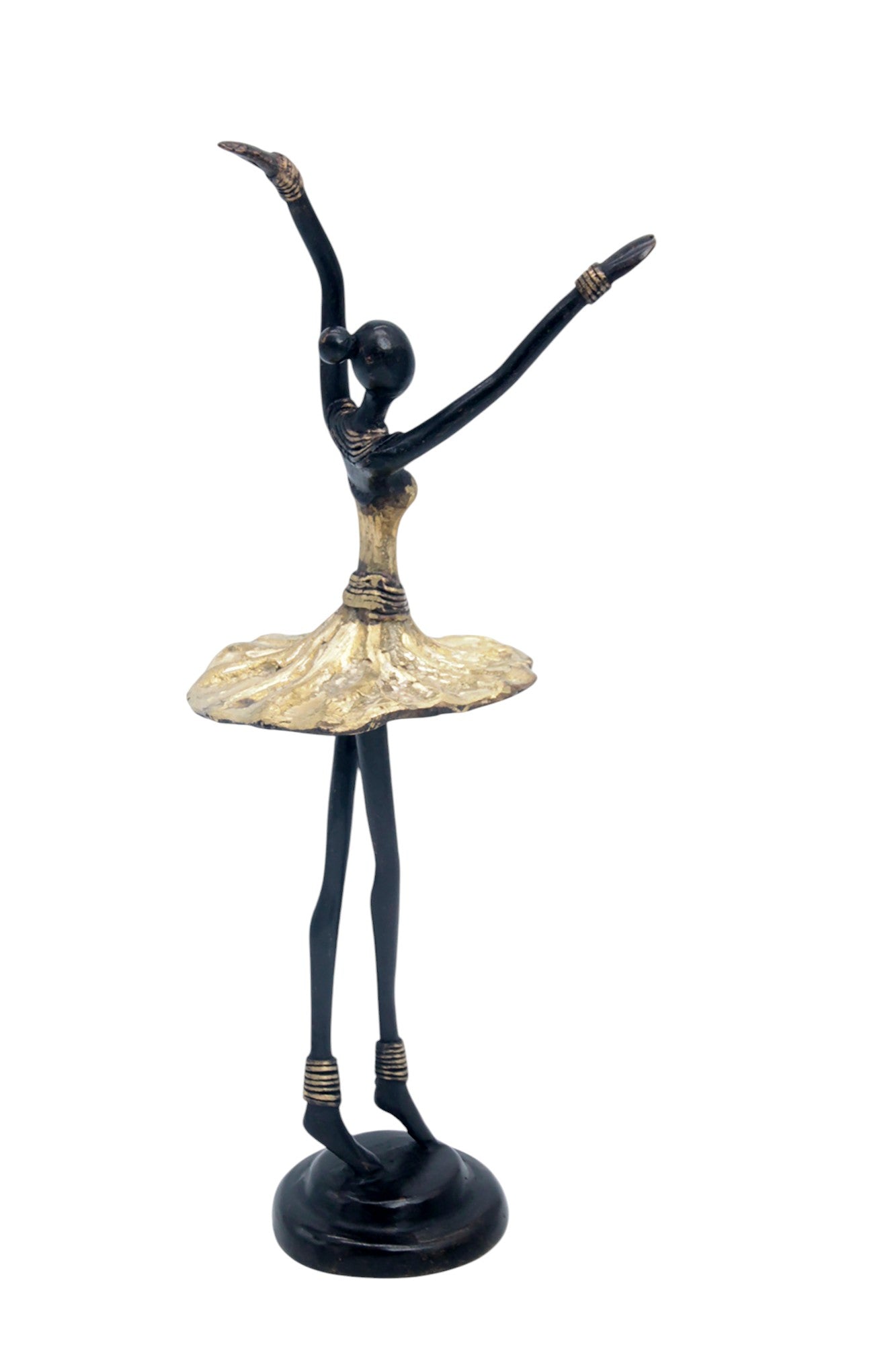 Ballerine 25 cm doré n°2 Bronzes d'Afrique