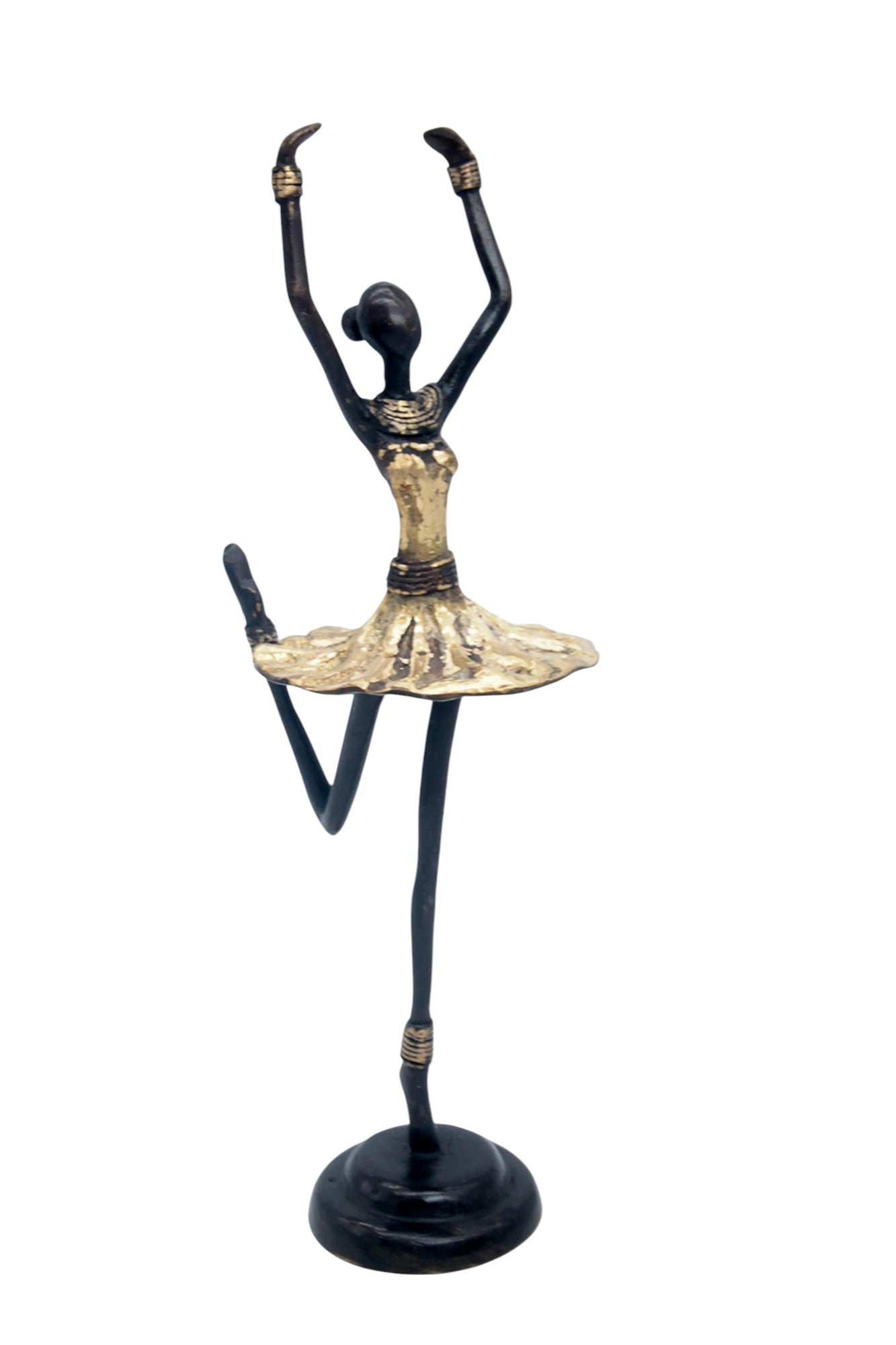 Ballerine 25 cm doré n°3 Bronzes d'Afrique