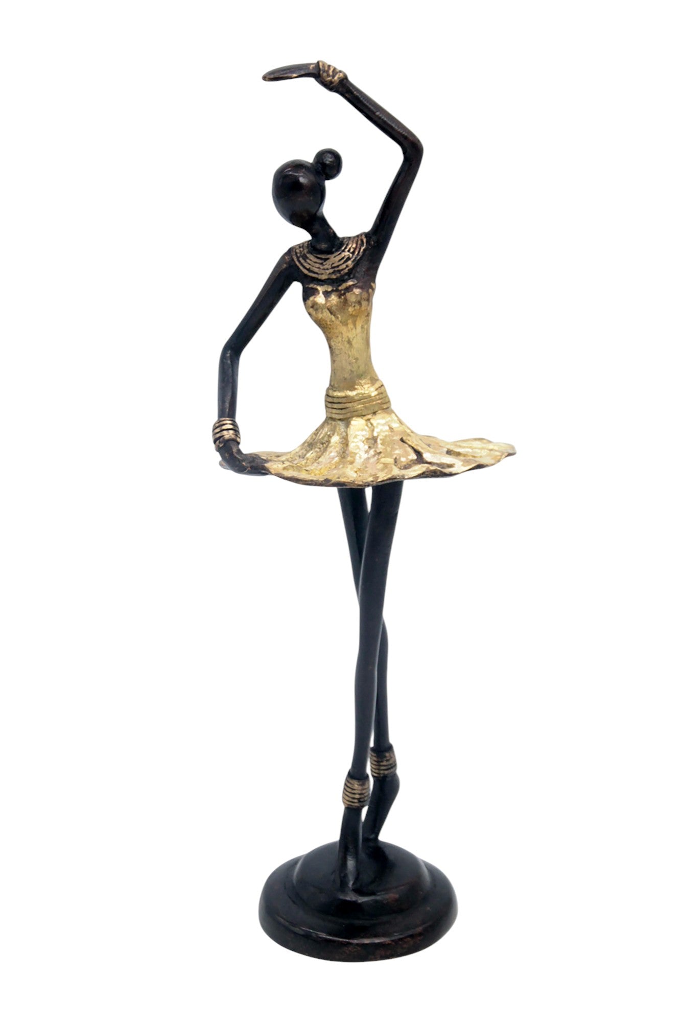 Ballerine 25 cm doré n°5 Bronzes d'Afrique
