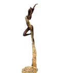 Bronze Issouf danseuse 50 cm doré n°1 Bronzes d'Afrique