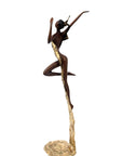 Bronze Issouf danseuse 50 cm doré n°1 Bronzes d'Afrique