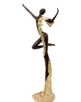 Bronze Issouf danseuse 50 cm doré n°2 Bronzes d'Afrique